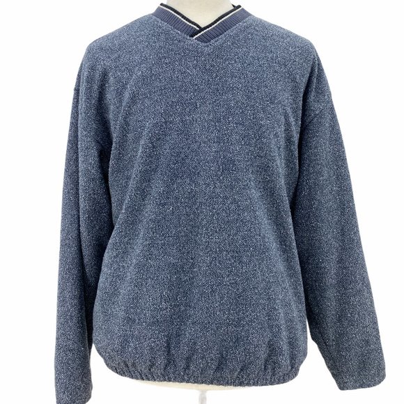 Ashworth Sweaters Vintage Ashworth Mens Casual Solid Gray Long Slee